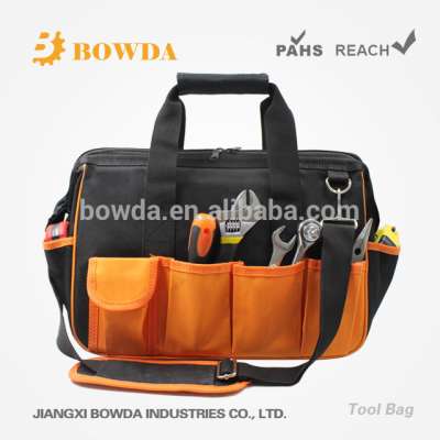 Softback travel hanging tool bag for plumbers