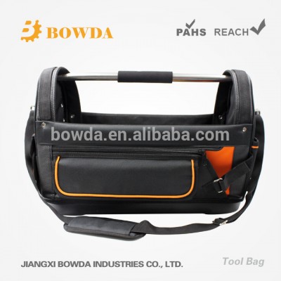 High Quality Steel Handle Open Tote Tool Bag